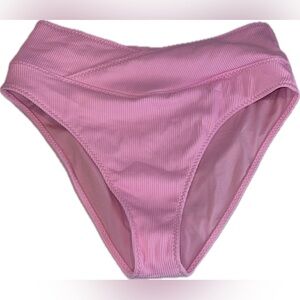 Fabletics High-waisted crossover shaping swim bottom size L